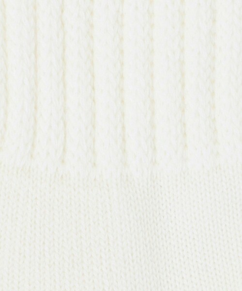 ROTOTO（ロトト）の「＜ROTOTO＞ルーズパイル クルーソックス（ソックス/靴下・メンズ・ホワイト/ダークグレー・M）」の5枚目の写真