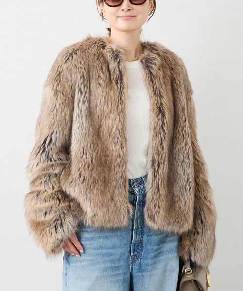 Deuxieme Classe（ドゥーズィエムクラス）の「*Jane Fur ジャケット（その他アウター・レディース・タン・FREE）」の20枚目の写真