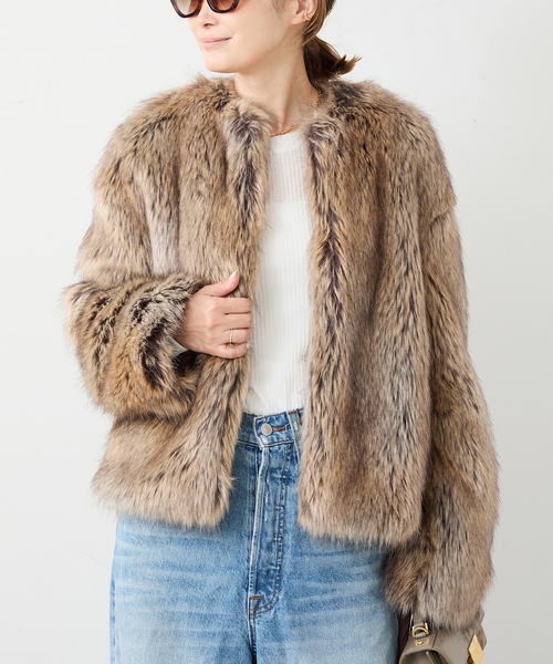 Deuxieme Classe（ドゥーズィエムクラス）の「*Jane Fur ジャケット（その他アウター・レディース・タン・FREE）」の21枚目の写真