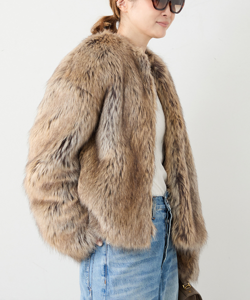 Deuxieme Classe（ドゥーズィエムクラス）の「*Jane Fur ジャケット（その他アウター・レディース・タン・FREE）」の22枚目の写真
