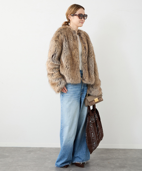 Deuxieme Classe（ドゥーズィエムクラス）の「*Jane Fur ジャケット（その他アウター・レディース・タン・FREE）」の2枚目の写真