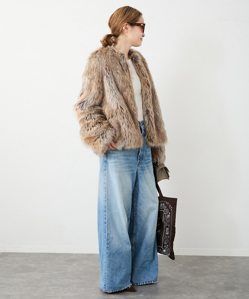 Deuxieme Classe（ドゥーズィエムクラス）の「*Jane Fur ジャケット（その他アウター・レディース・タン・FREE）」の3枚目の写真
