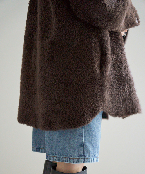 IENA(イエナ)の「Maison IENAムートンコート(ムートンコート・レディース・ブラウン・FREE)」の11枚目の写真