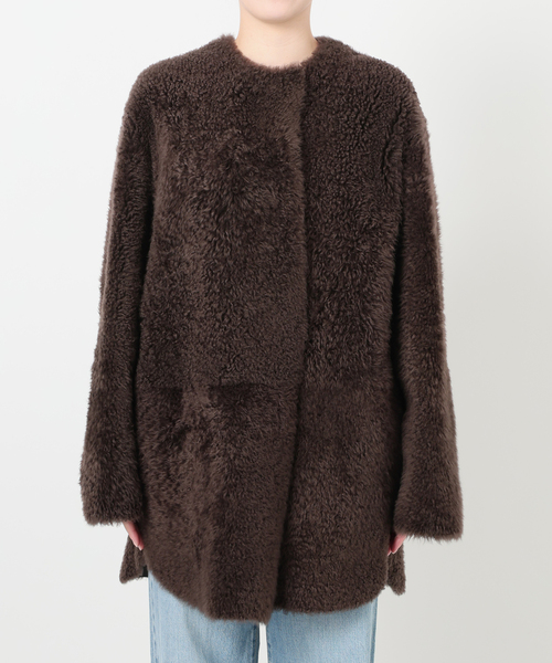IENA(イエナ)の「Maison IENAムートンコート(ムートンコート・レディース・ブラウン・FREE)」の17枚目の写真
