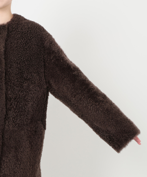 IENA(イエナ)の「Maison IENAムートンコート(ムートンコート・レディース・ブラウン・FREE)」の21枚目の写真