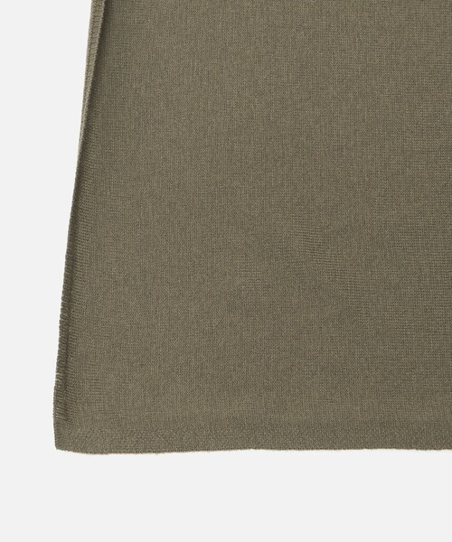 THROW（スロー）の「＜THROW＞ Square Stole（ストール/ショール・レディース・オリーブ/ネイビー・FREE）」の5枚目の写真