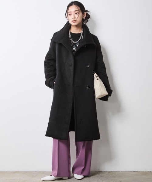 CHIC STYLE(シックスタイル)の「リラックスパンツ<大きいサイズ有>シックスタイル(スラックス・レディース・ブラック/パープル・M/L/LL/3L/4L/5L)」の21枚目の写真
