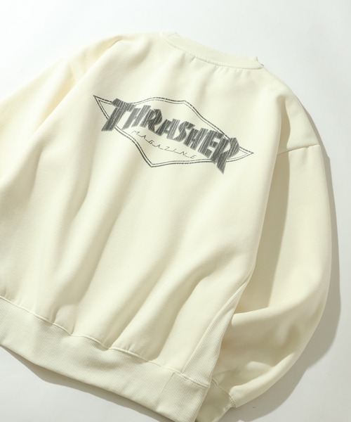 THRASHER（スラッシャー）の「【THRASHER/スラッシャー】裏起毛 アソート カスレクラックプリント クルーネック スウェット トレーナー（スウェット・メンズ・ブラック/ブラウン/アイボリー/ワイン/ブラック系/ブラック系1/グレー系/グレー系1/ブラウン系/アイボリー系/アイボリー系1/アッシュグレー・M/L/XL）」の21枚目の写真