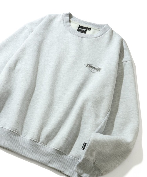 THRASHER（スラッシャー）の「【THRASHER/スラッシャー】裏起毛 アソート カスレクラックプリント クルーネック スウェット トレーナー（スウェット・メンズ・ブラック/ブラウン/アイボリー/ワイン/ブラック系/ブラック系1/グレー系/グレー系1/ブラウン系/アイボリー系/アイボリー系1/アッシュグレー・M/L/XL）」の15枚目の写真