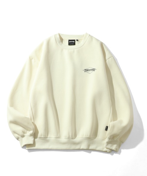 THRASHER（スラッシャー）の「【THRASHER/スラッシャー】裏起毛 アソート カスレクラックプリント クルーネック スウェット トレーナー（スウェット・メンズ・ブラック/ブラウン/アイボリー/ワイン/ブラック系/ブラック系1/グレー系/グレー系1/ブラウン系/アイボリー系/アイボリー系1/アッシュグレー・M/L/XL）」の17枚目の写真