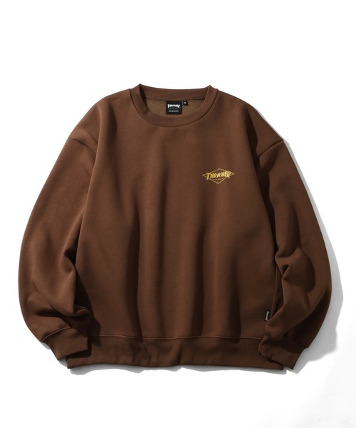 THRASHER（スラッシャー）の「【THRASHER/スラッシャー】裏起毛 アソート カスレクラックプリント クルーネック スウェット トレーナー（スウェット・メンズ・ブラック/ブラウン/アイボリー/ワイン/ブラック系/ブラック系1/グレー系/グレー系1/ブラウン系/アイボリー系/アイボリー系1/アッシュグレー・M/L/XL）」の18枚目の写真