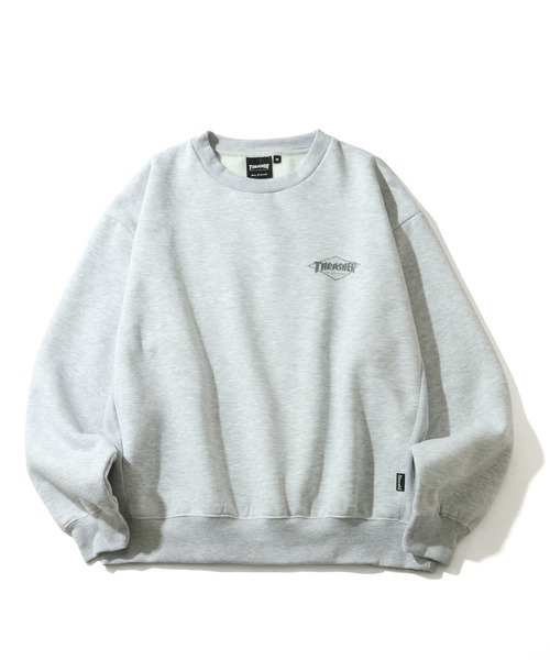 THRASHER（スラッシャー）の「【THRASHER/スラッシャー】裏起毛 アソート カスレクラックプリント クルーネック スウェット トレーナー（スウェット・メンズ・ブラック/ブラウン/アイボリー/ワイン/ブラック系/ブラック系1/グレー系/グレー系1/ブラウン系/アイボリー系/アイボリー系1/アッシュグレー・M/L/XL）」の19枚目の写真