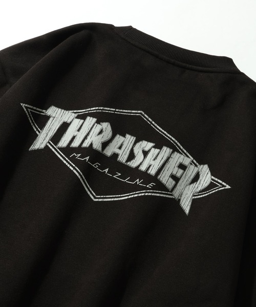 THRASHER（スラッシャー）の「【THRASHER/スラッシャー】裏起毛 アソート カスレクラックプリント クルーネック スウェット トレーナー（スウェット・メンズ・ブラック/ブラウン/アイボリー/ワイン/ブラック系/ブラック系1/グレー系/グレー系1/ブラウン系/アイボリー系/アイボリー系1/アッシュグレー・M/L/XL）」の20枚目の写真