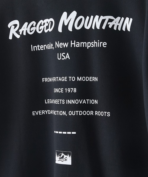 ragged mountain(ラギットマウンテン)の「【RAGGED MOUNTAIN/ラギットマウンテン】ALTON/アルトン バックプリント スウェットトレーナー(スウェット・メンズ・ブラック/ネイビー/ブラウン/グレー・MEDIUM/LARGE/X-LARGE)」の5枚目の写真