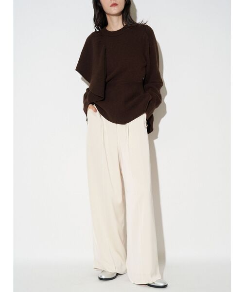 ELENDEEK（エレンディーク）の「シャイニーセミワイドパンツ（その他パンツ・レディース・ライトブルー/グレー/アイボリー・01/02）」の2枚目の写真