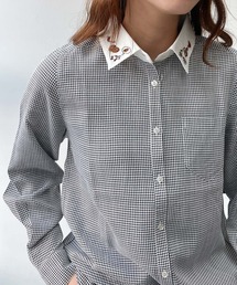 AS KNOW AS plus | ♪選んでアソートデザイン 衿刺繍ポケット付きシャツ(シャツ/ブラウス)