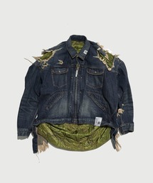 MIHARAYASUHIRO(~nXq)́yMIHARAYASUHIRO/~nXqzMilitary Jacket Layered Denim Jacket(fjWPbg)