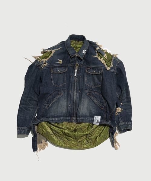 MIHARAYASUHIRO/ミハラヤスヒロ】Military Jacket Layered Denim