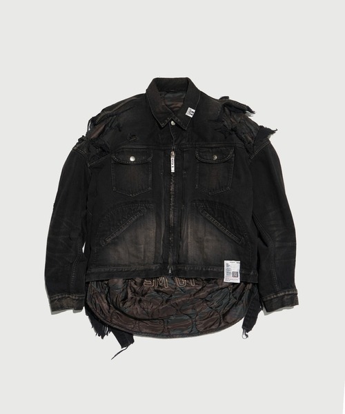 MIHARAYASUHIRO/ミハラヤスヒロ】Military Jacket Layered Denim