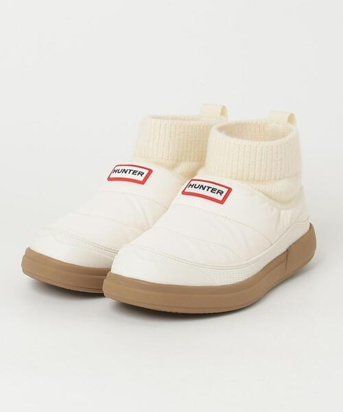 HUNTER(ハンター)の「HUNTER(ハンター) womens in/out puffer knitted cuff boot/WFS2265REN【2025年秋冬入荷モデル】(ブーツ・レディース・ブラック/ホワイト・3/4/5/6)」の6枚目の写真