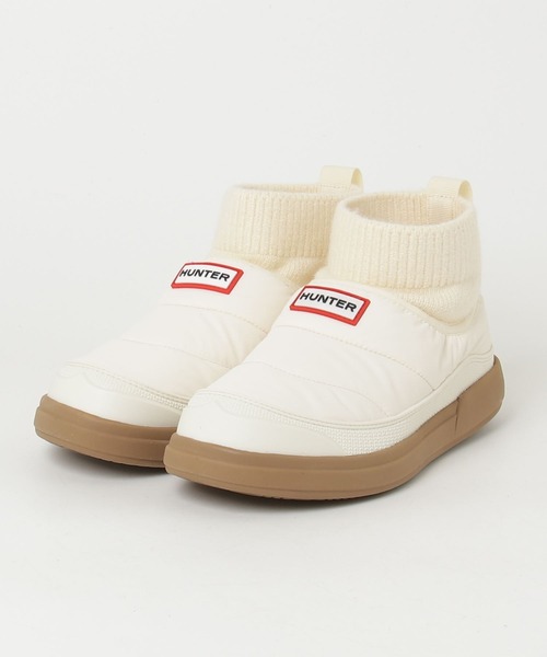 HUNTER(ハンター)の「HUNTER(ハンター) womens in/out puffer knitted cuff boot/WFS2265REN【2025年秋冬入荷モデル】(ブーツ・レディース・ブラック/ホワイト・3/4/5/6)」の2枚目の写真