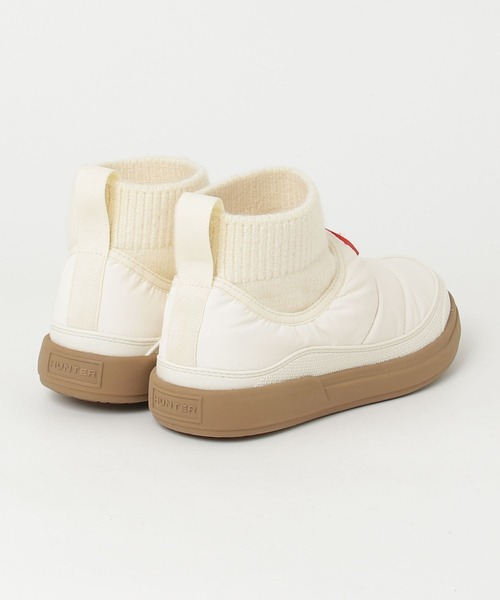 HUNTER(ハンター)の「HUNTER(ハンター) womens in/out puffer knitted cuff boot/WFS2265REN【2025年秋冬入荷モデル】(ブーツ・レディース・ブラック/ホワイト・3/4/5/6)」の3枚目の写真