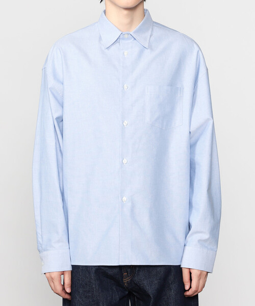 Morris & Sons（モリスアンドサンズ）の「MORRIS & SONS | ピンオックス 長袖シャツ MEN（シャツ/ブラウス・メンズ・サックスブルー/ホワイト/グリーン・3/4/2）」の7枚目の写真