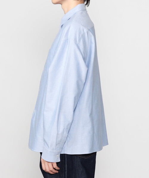 Morris & Sons（モリスアンドサンズ）の「MORRIS & SONS | ピンオックス 長袖シャツ MEN（シャツ/ブラウス・メンズ・サックスブルー/ホワイト/グリーン・3/4/2）」の6枚目の写真