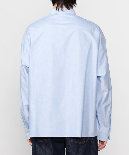 Morris & Sons（モリスアンドサンズ）の「MORRIS & SONS | ピンオックス 長袖シャツ MEN（シャツ/ブラウス・メンズ・サックスブルー/ホワイト/グリーン・3/4/2）」の5枚目の写真