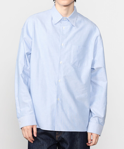 Morris & Sons（モリスアンドサンズ）の「MORRIS & SONS | ピンオックス 長袖シャツ MEN（シャツ/ブラウス・メンズ・サックスブルー/ホワイト/グリーン・3/4/2）」の3枚目の写真