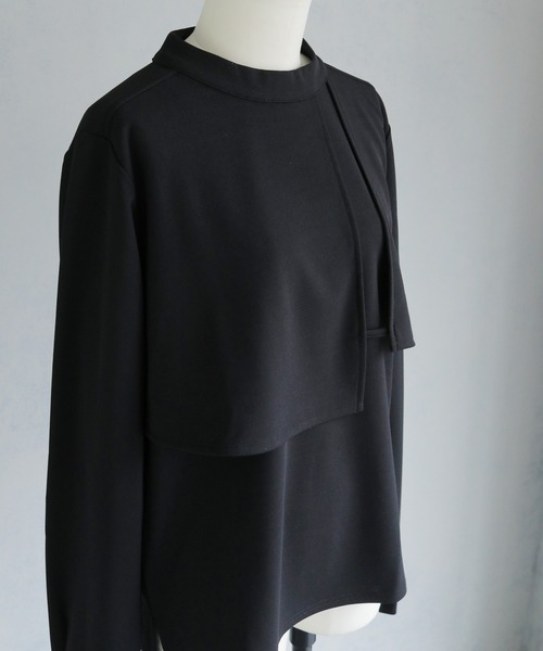 &g'aime(アンジェム)の「【&g'aime】ケープデザイントップス Cape Design Top(Tシャツ/カットソー・レディース・ブラック/ホワイト/モカ・FREE)」の21枚目の写真