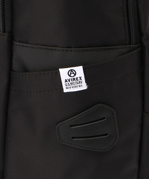 AVIREX（アヴィレックス）の「SOLID RUCK SACK / ソリッド リュックサック / AVIREX / アヴィレックス / AX2053（バックパック/リュック・メンズ・ブラック/オリーブ系・F）」の15枚目の写真
