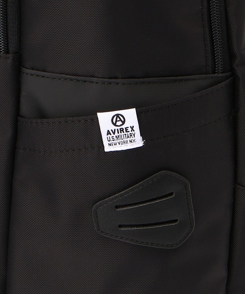 AVIREX（アヴィレックス）の「SOLID RUCK SACK / ソリッド リュックサック / AVIREX / アヴィレックス / AX2053（バックパック/リュック・メンズ・ブラック/オリーブ系・F）」の5枚目の写真