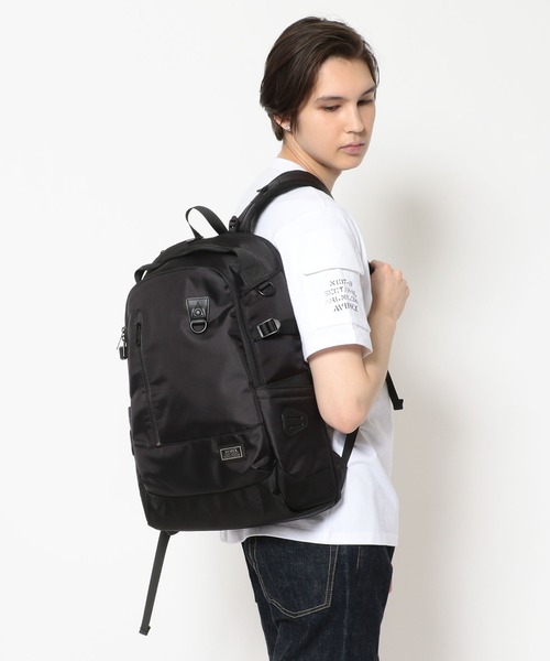 AVIREX（アヴィレックス）の「SOLID RUCK SACK / ソリッド リュックサック / AVIREX / アヴィレックス / AX2053（バックパック/リュック・メンズ・ブラック/オリーブ系・F）」の3枚目の写真