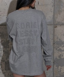 A'GEM/9 × .kom 『FANCY CLUB/ファンシークラブ』 FF LETTERING LONG SLEEVE/FF レタリング 長袖Tシャツ