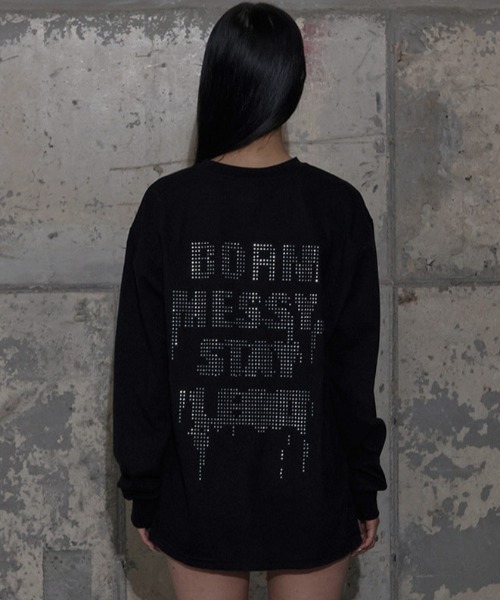 FANCY CLUB(ファンシークラブ)の「A'GEM/9 × .kom 『FANCY CLUB/ファンシークラブ』 FF LETTERING LONG SLEEVE/FF レタリング 長袖Tシャツ(Tシャツ/カットソー・レディース・ブラック/グレー/ホワイト・FREE)」の5枚目の写真