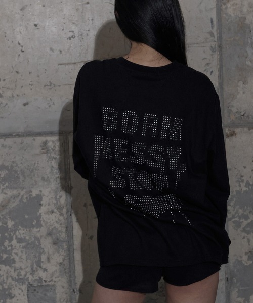 FANCY CLUB(ファンシークラブ)の「A'GEM/9 × .kom 『FANCY CLUB/ファンシークラブ』 FF LETTERING LONG SLEEVE/FF レタリング 長袖Tシャツ(Tシャツ/カットソー・レディース・ブラック/グレー/ホワイト・FREE)」の4枚目の写真