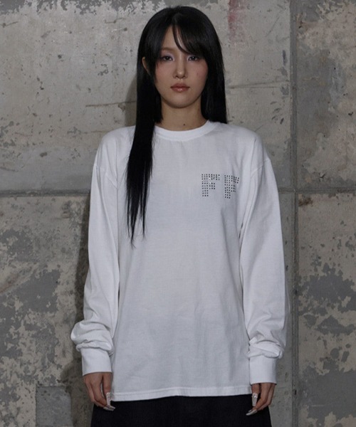 FANCY CLUB(ファンシークラブ)の「A'GEM/9 × .kom 『FANCY CLUB/ファンシークラブ』 FF LETTERING LONG SLEEVE/FF レタリング 長袖Tシャツ(Tシャツ/カットソー・レディース・ブラック/グレー/ホワイト・FREE)」の17枚目の写真
