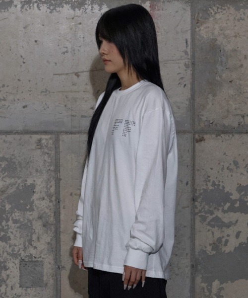 FANCY CLUB(ファンシークラブ)の「A'GEM/9 × .kom 『FANCY CLUB/ファンシークラブ』 FF LETTERING LONG SLEEVE/FF レタリング 長袖Tシャツ(Tシャツ/カットソー・レディース・ブラック/グレー/ホワイト・FREE)」の18枚目の写真