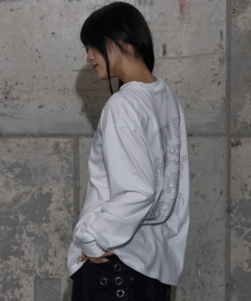 FANCY CLUB(ファンシークラブ)の「A'GEM/9 × .kom 『FANCY CLUB/ファンシークラブ』 FF LETTERING LONG SLEEVE/FF レタリング 長袖Tシャツ(Tシャツ/カットソー・レディース・ブラック/グレー/ホワイト・FREE)」の16枚目の写真