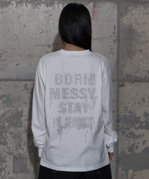FANCY CLUB(ファンシークラブ)の「A'GEM/9 × .kom 『FANCY CLUB/ファンシークラブ』 FF LETTERING LONG SLEEVE/FF レタリング 長袖Tシャツ(Tシャツ/カットソー・レディース・ブラック/グレー/ホワイト・FREE)」の15枚目の写真