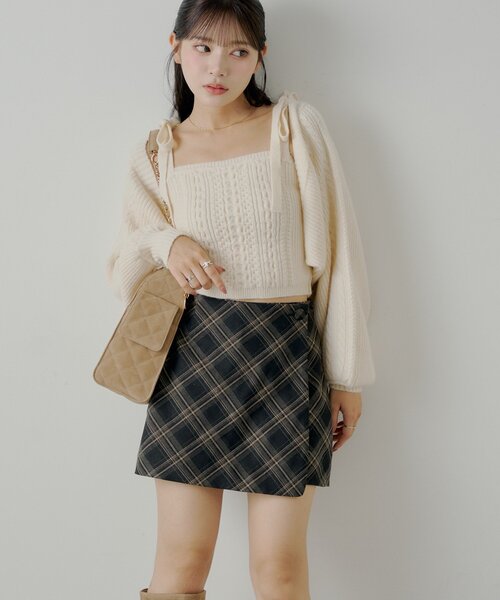 フロントラップミニスカパン（スカート）｜Chico（チコ）の