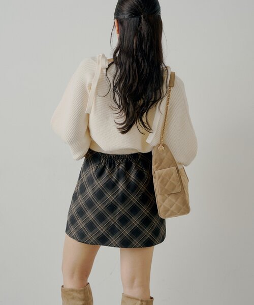 Chico（チコ）の「フロントラップミニスカパン（スカート・レディース・ベージュ/ブラウン系その他2/ブラック/ブラック系その他2・FREE）」の10枚目の写真