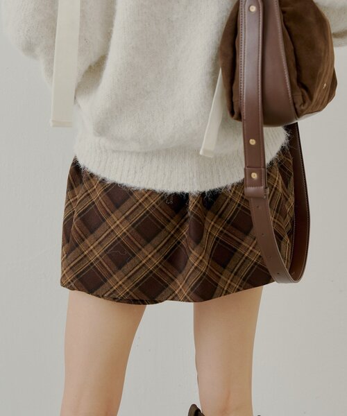 Chico（チコ）の「フロントラップミニスカパン（スカート・レディース・ベージュ/ブラウン系その他2/ブラック/ブラック系その他2・FREE）」の14枚目の写真