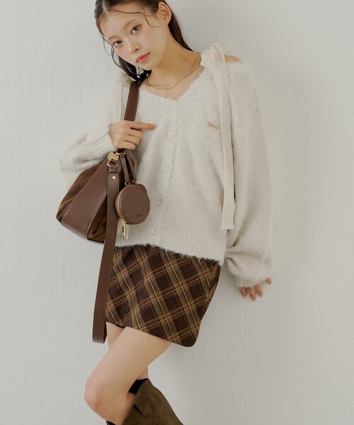 Chico（チコ）の「フロントラップミニスカパン（スカート・レディース・ベージュ/ブラウン系その他2/ブラック/ブラック系その他2・FREE）」の15枚目の写真