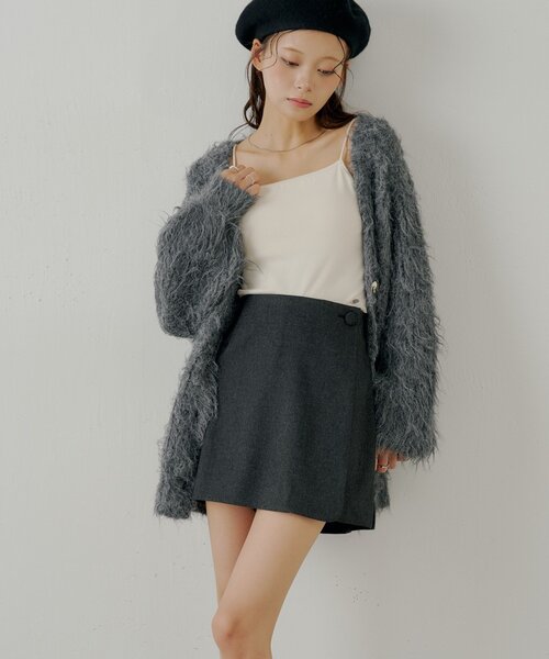 Chico（チコ）の「フロントラップミニスカパン（スカート・レディース・ベージュ/ブラウン系その他2/ブラック/ブラック系その他2・FREE）」の17枚目の写真