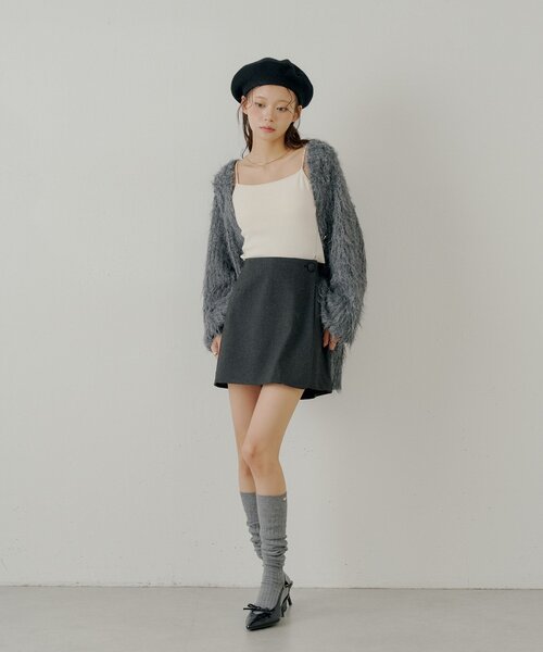 Chico（チコ）の「フロントラップミニスカパン（スカート・レディース・ベージュ/ブラウン系その他2/ブラック/ブラック系その他2・FREE）」の19枚目の写真