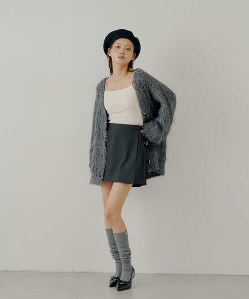 Chico（チコ）の「フロントラップミニスカパン（スカート・レディース・ベージュ/ブラウン系その他2/ブラック/ブラック系その他2・FREE）」の20枚目の写真