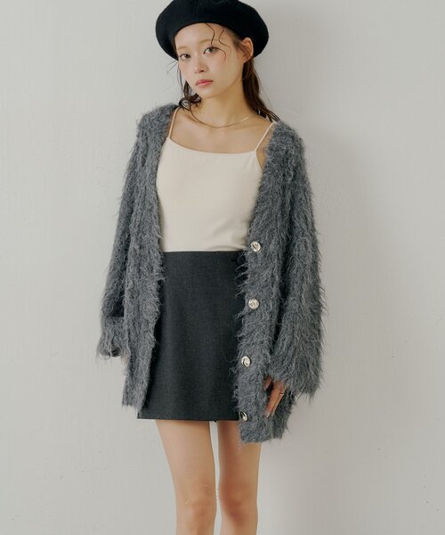 Chico（チコ）の「フロントラップミニスカパン（スカート・レディース・ベージュ/ブラウン系その他2/ブラック/ブラック系その他2・FREE）」の21枚目の写真