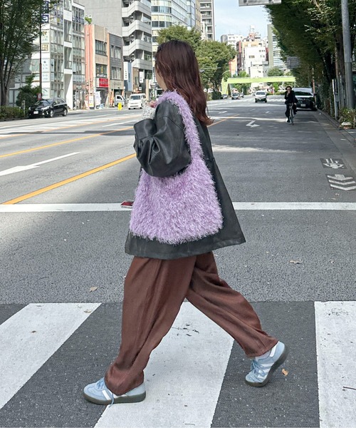 PILIT(ピリット)の「イージーワイドカーブパンツ(その他パンツ・レディース・ブルー/ブラック/ブラウン・MEDIUM)」の5枚目の写真